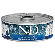 Buy Farmina N&D Ocean Kitten Wet Food Cod,  Shrimp & Pumpkin pack,  80 G