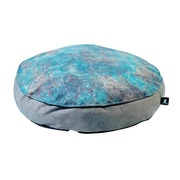 Buy Round Flat Bed for Dogs Blue & Grey (S) at Best Prices in India